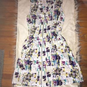 Midi multicolor zip-up dress